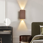 Sleek Metal Up-And-Down Warm LED Wall Sconce