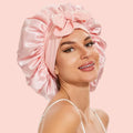 Sleep Bonnet Imitation Silk Double Layer & Adjustable Strap