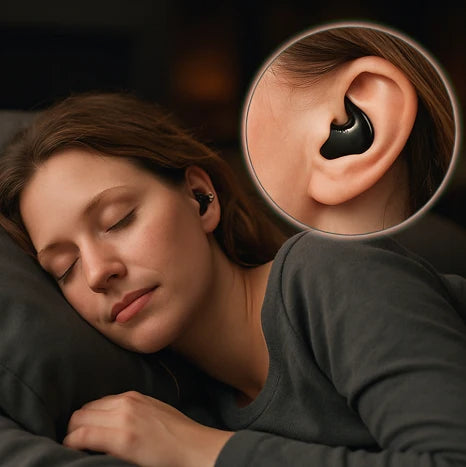 Sleep Earbuds Dual Noise Reduction Low-Profile 24-Hour Playback