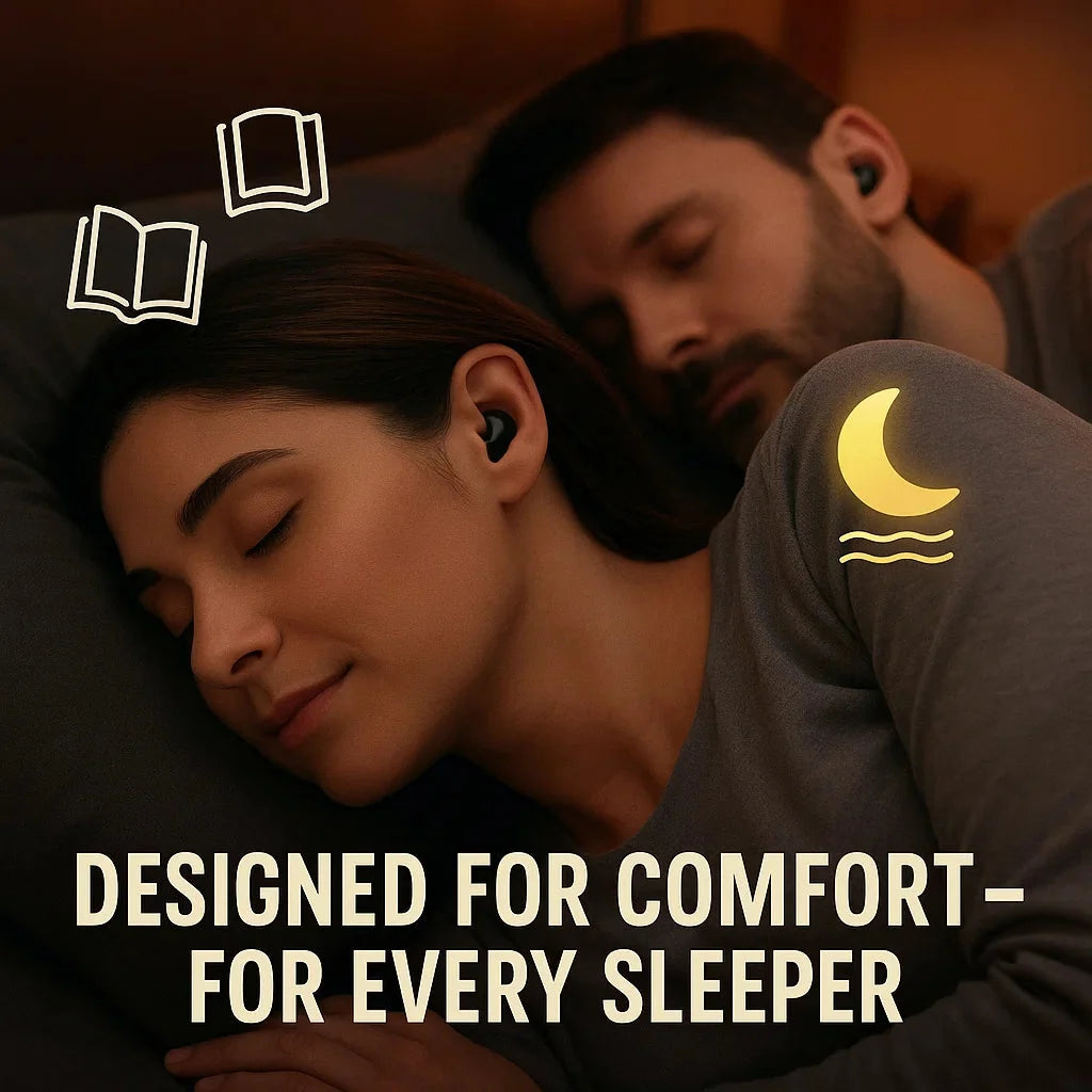 Sleep Earbuds Ergonomic Side-Sleeper Noise Cancelling