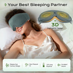 Sleep Eye Mask 3D Blackout Bluetooth Bamboo Blend