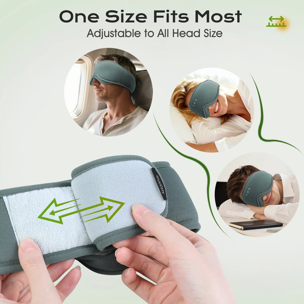 Sleep Eye Mask 3D Blackout Bluetooth Bamboo Blend