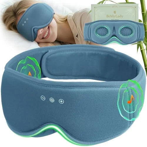Sleep Eye Mask 3D Blackout Bluetooth Bamboo Blend