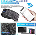 Sleep Headband Bluetooth & Noise-Canceling Breathable Cotton