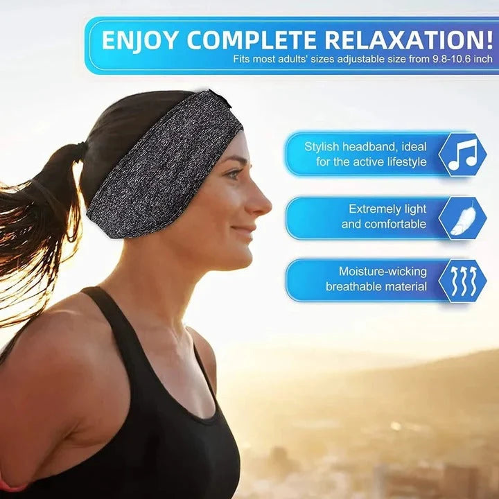 Sleep Headband Breathable Cotton Noise-Cancelling Speakers 3-Night Battery