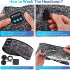 Sleep Headband Wireless Noise-Canceling Breathable Cotton