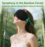 Sleep Mask 3D Contoured Bluetooth Audio Bamboo Blend