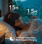Sleep Mask 3D Contoured Bluetooth Audio Bamboo Blend