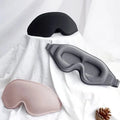 Sleep Mask 3D Contoured Memory Foam Adjustable Strap