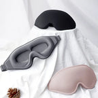 Sleep Mask 3D Contoured Memory Foam Adjustable Strap