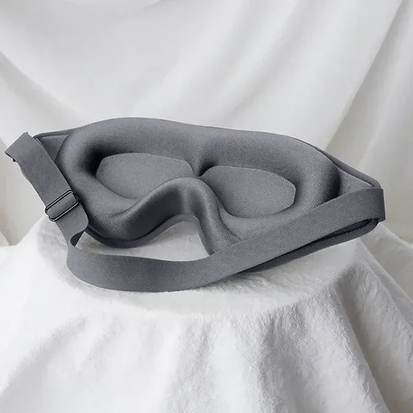Sleep Mask 3D Contoured Memory Foam Adjustable Strap