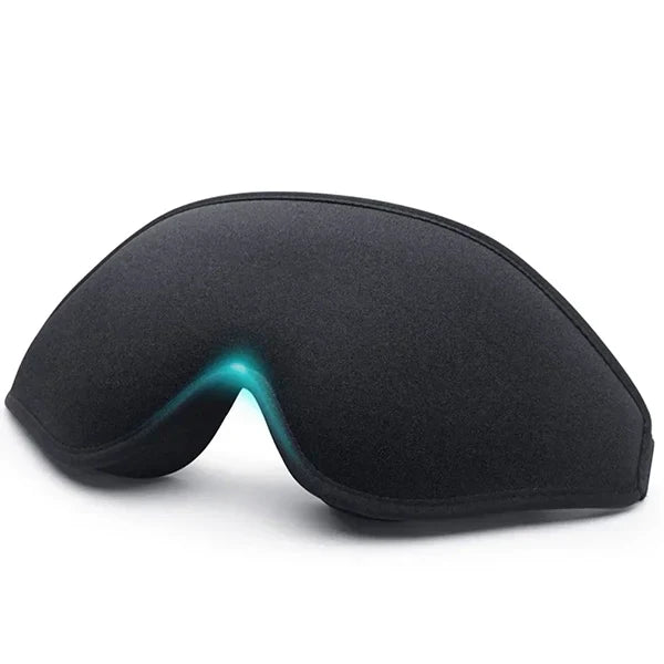 Sleep Mask 3D Contoured Memory Foam Adjustable Strap