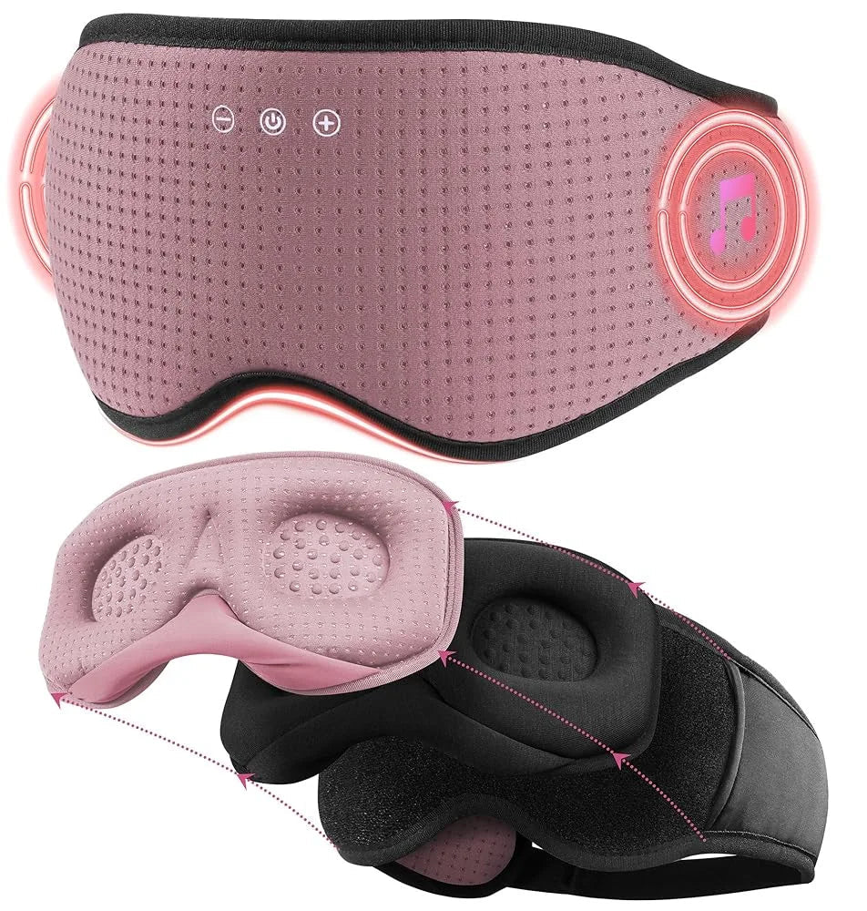 Sleep Mask Bluetooth Audio Light Blocking & Breathable