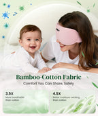 Sleep Mask Built-In Bluetooth Light-Blocking Bamboo Fiber