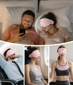 Sleep Mask Built-In Bluetooth Light-Blocking Bamboo Fiber