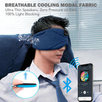 Sleep Mask Full Light Blocking Bluetooth & 35-Hour Playback