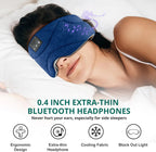 Sleep Mask Full Light Blocking Bluetooth & 35-Hour Playback