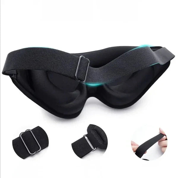 Sleep Mask Memory Foam Light-Blocking Adjustable Strap