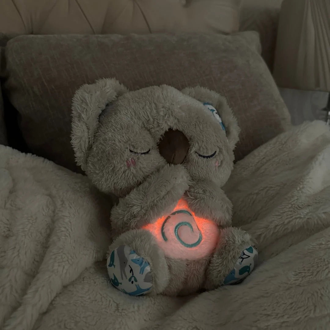 Sleep Toy Plush Breath-Simulating Nightlight & Vibration