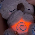 Sleep Toy Plush Breath-Simulating Nightlight & Vibration