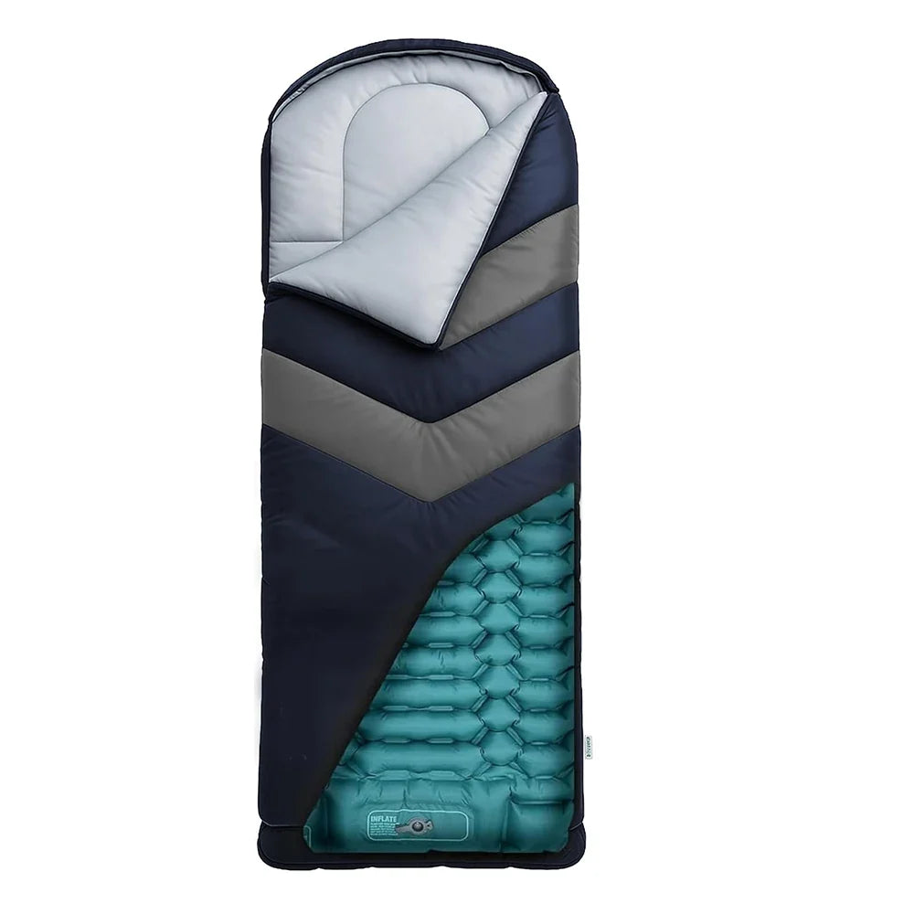 Sleeping Bag 3-Season Inflatable Pad & Pillow