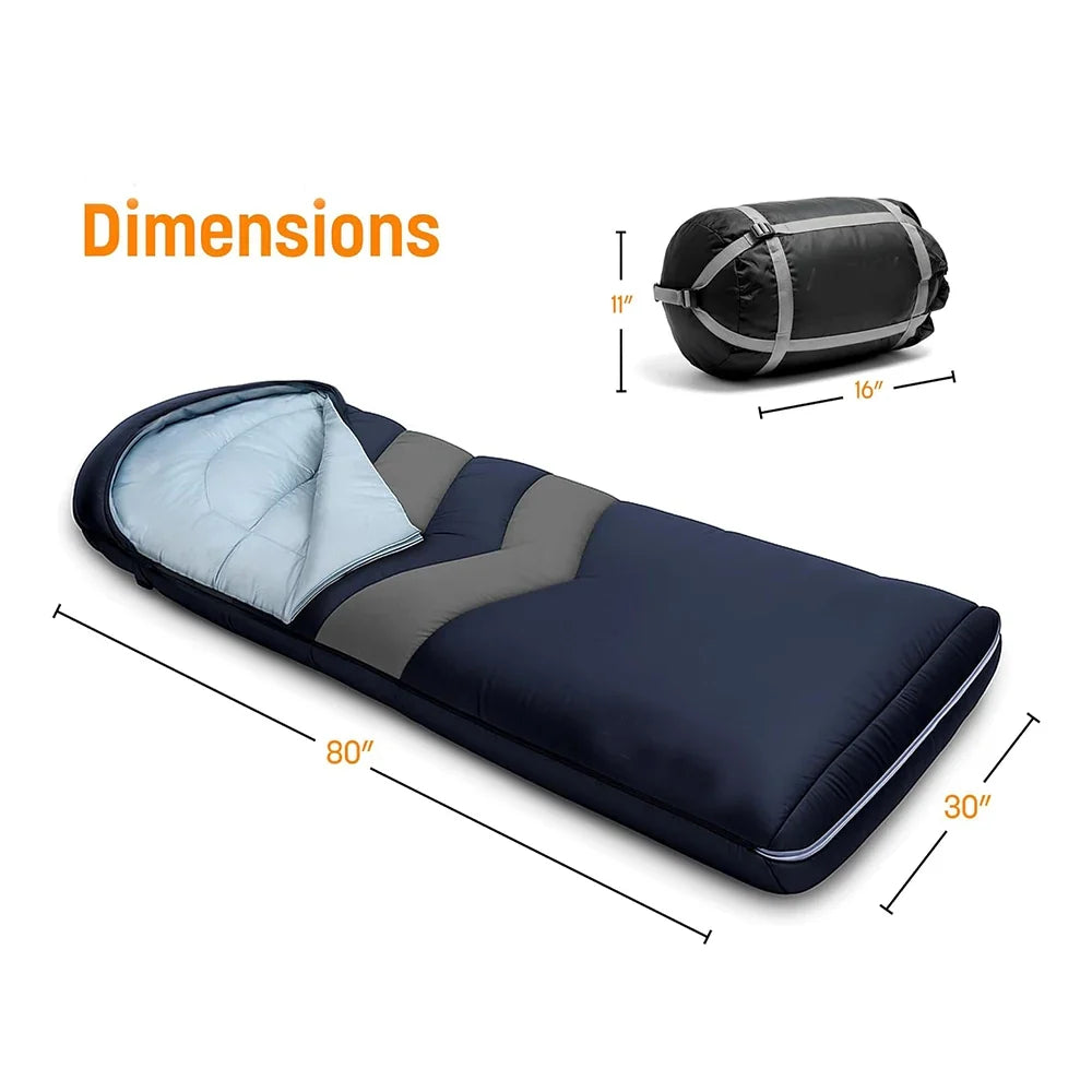 Sleeping Bag 3-Season Inflatable Pad & Pillow