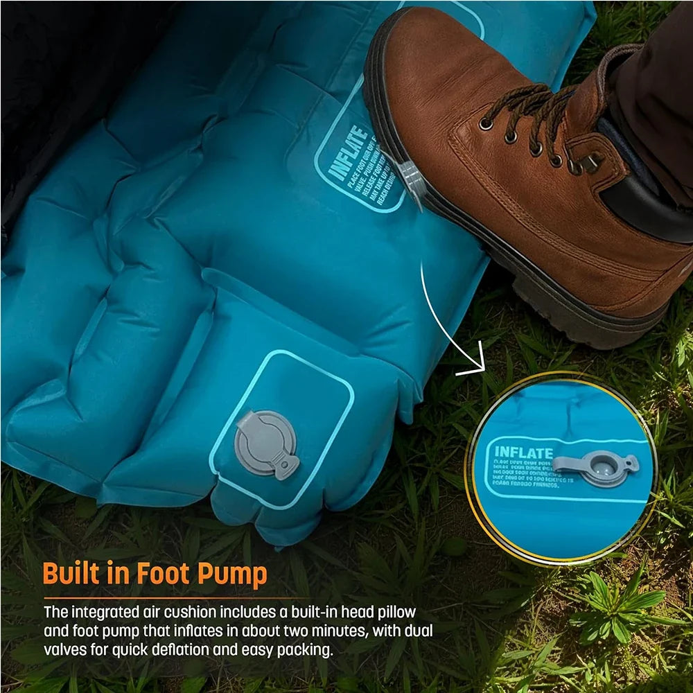Sleeping Bag 3-Season Inflatable Pad & Pillow