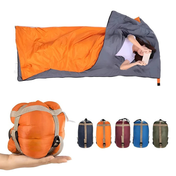Sleeping Bag Convertible Water-Repellent Nylon & Polyester Lining