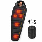 Sleeping Bag Heated Five-Zone USB-Powered Waterproof