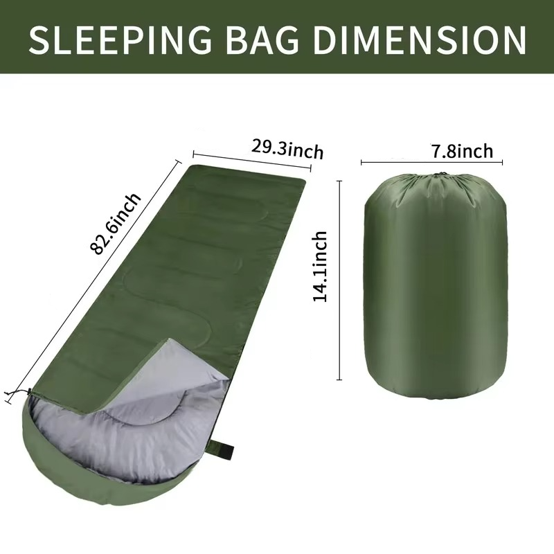 Sleeping Bag Ultralight Waterproof All-Season Envelope Style