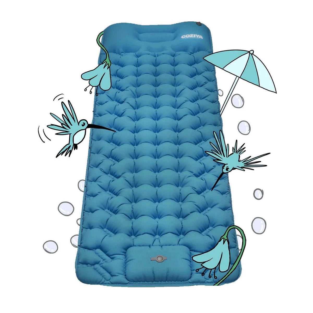 Sleeping Mat Built-In Pump Ergonomic & Puncture-Resistant TPU