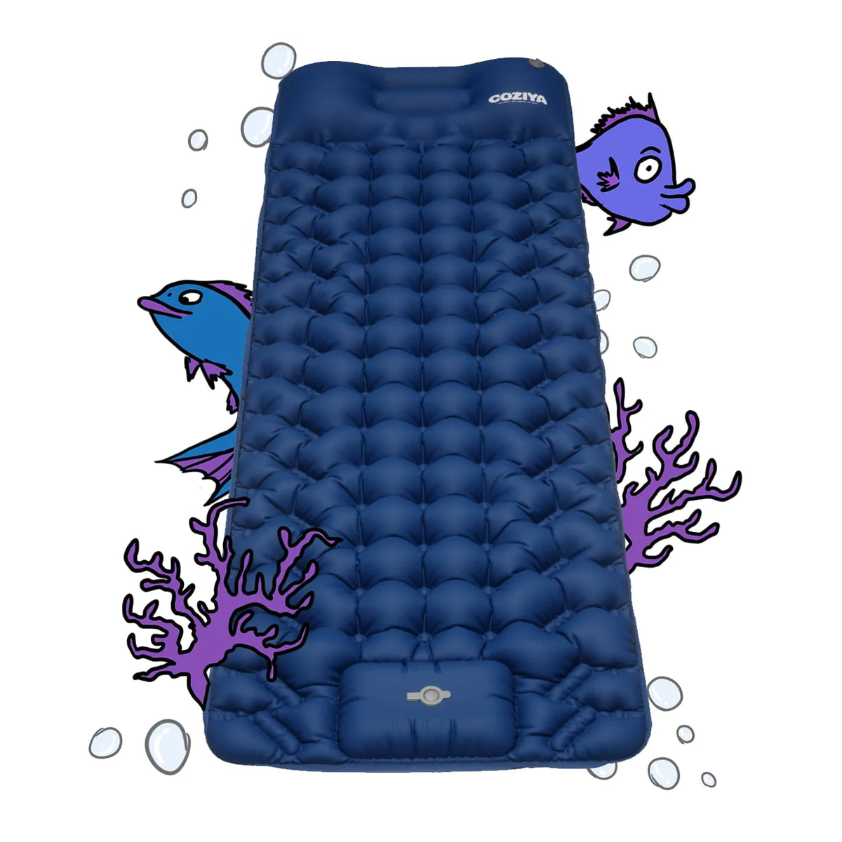 Sleeping Mat Built-In Pump Ergonomic & Puncture-Resistant TPU