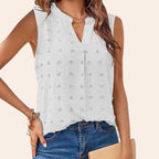 Sleeveless Blouse Soft & Breathable Fabric Flattering Loose Fit