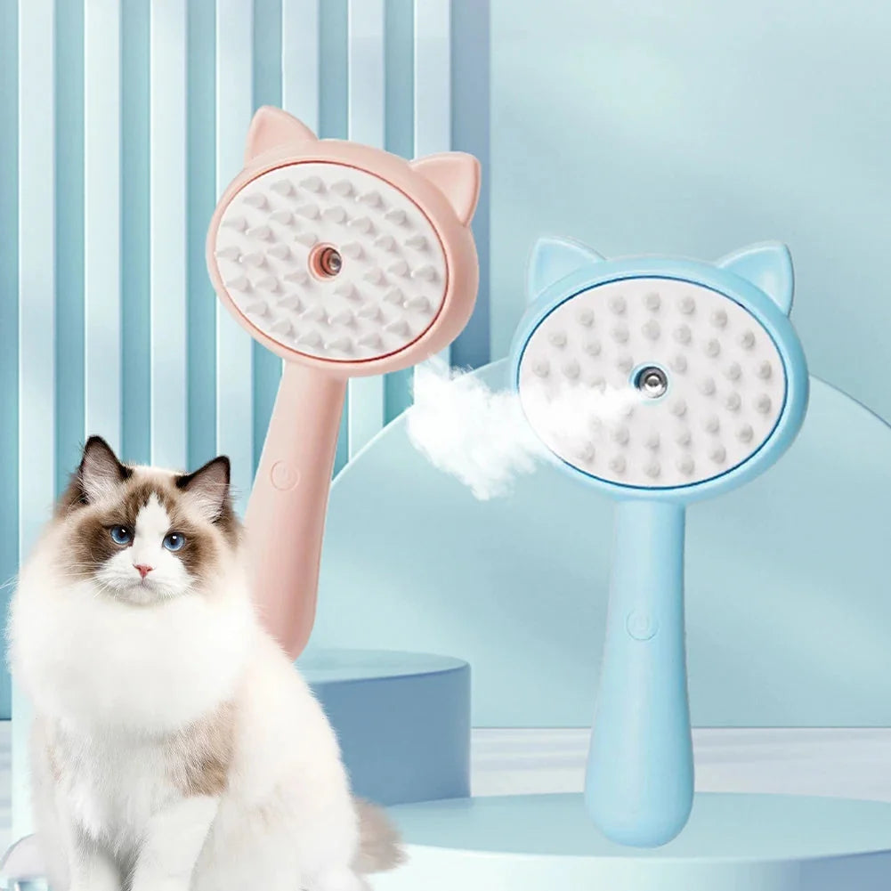 Slicker Brush Rechargeable Steam Cleaning Ergonomic Grip