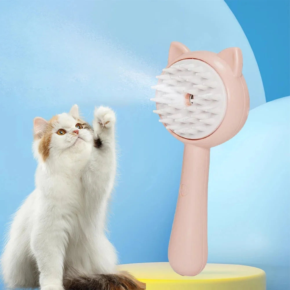 Slicker Brush Rechargeable Steam Cleaning Ergonomic Grip