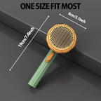 Slicker Brush Self-Cleaning One-Click Stainless Steel Bristles