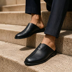 Slide-On Mules Genuine Leather Backless True To Size