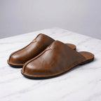 Slide-On Mules Genuine Leather Backless True To Size