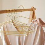 Slim Aluminum Anti-Slip Hangers (12-Pack)