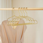 Slim Aluminum Anti-Slip Hangers (12-Pack)