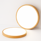 Slim Natural Wood LED Ceiling Light (Dimmable)
