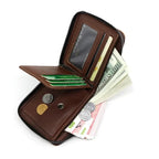 Slim Wallet Genuine Leather Minimalist Card Slots