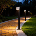 Slim Weatherproof Aluminum & Glass Path Light (Integrated 12W LED)