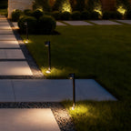 Slim Weatherproof Aluminum & Glass Path Light (Integrated 12W LED)