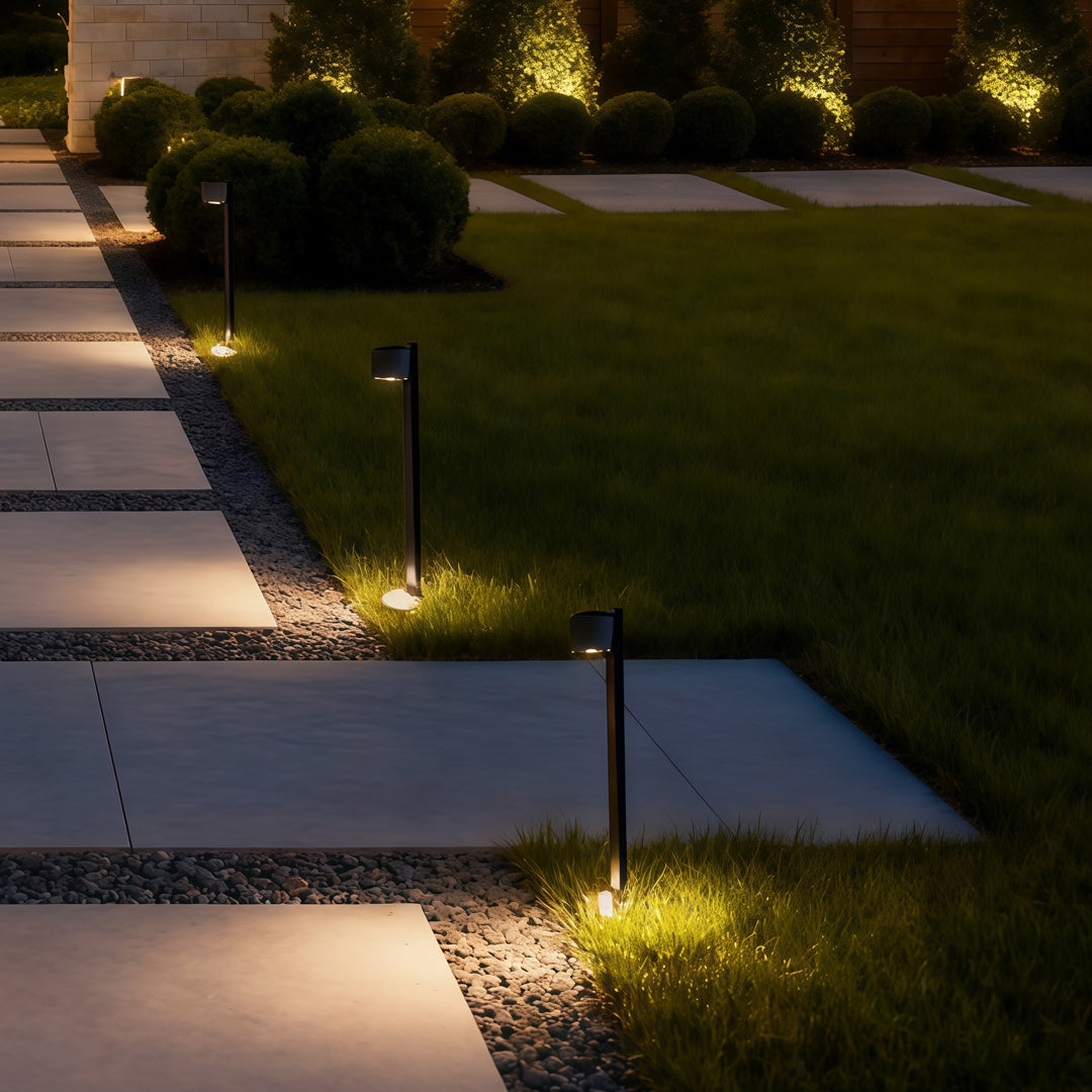 Slim Weatherproof Aluminum & Glass Path Light (Integrated 12W LED)