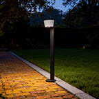 Slim Weatherproof Aluminum & Glass Path Light (Integrated 12W LED)