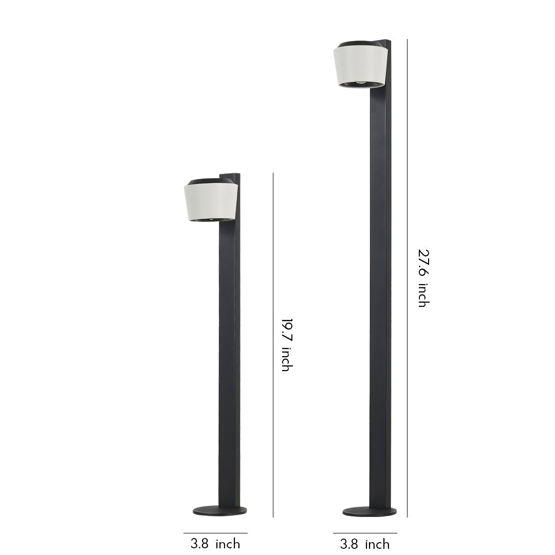 Slim Weatherproof Aluminum & Glass Path Light (Integrated 12W LED)