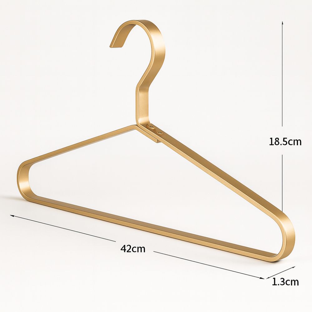 Slimline Clothes Hangers Aluminum Alloy Anti-Slip & Reinforced Frame
