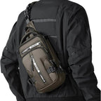 Sling Bag Lightweight High-Density Nylon Multiple Pockets