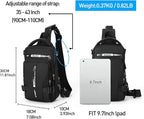 Sling Bag Lightweight High-Density Nylon Multiple Pockets